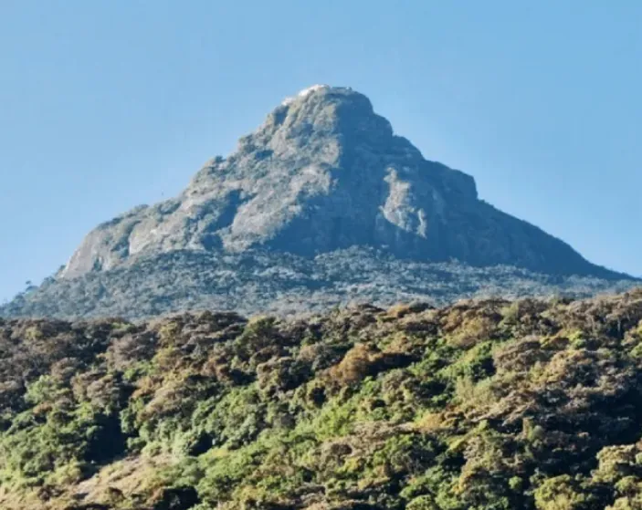 View toward Adam's Peak from Sri Lanka's hill country
